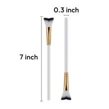 1/5 Stücke Wimpernshampoo gebogene Bürsten für die Reinigung von Wimpernverlängerungen, weiche Make-up-Entfernungs-Badbürsten-Tools in Weiß, Pink und Schwarz