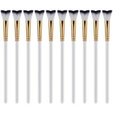 1/5 Stücke Wimpernshampoo gebogene Bürsten für die Reinigung von Wimpernverlängerungen, weiche Make-up-Entfernungs-Badbürsten-Tools in Weiß, Pink und Schwarz