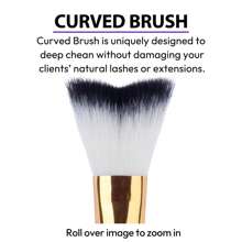 1/5 Stücke Wimpernshampoo gebogene Bürsten für die Reinigung von Wimpernverlängerungen, weiche Make-up-Entfernungs-Badbürsten-Tools in Weiß, Pink und Schwarz