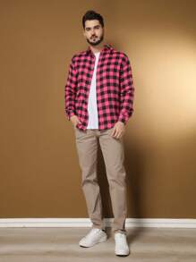 Men Shirts - Màu Hồng Tươi - Xem 2