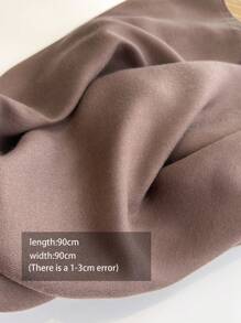 A Lady Plain Linen Scarf Large Size Sunscreen Shawl Wrap Scarf For Daily Use Bandana, Hair Band, Head Band Ideal For Dressing Up Your Look