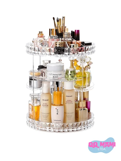 Organizador Maquiagem Acrílico Giratório Suporte Cosmético Envio Imediato