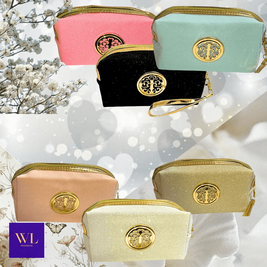 Women's Bag Accessories - Pink Glittery Necessity - View 1