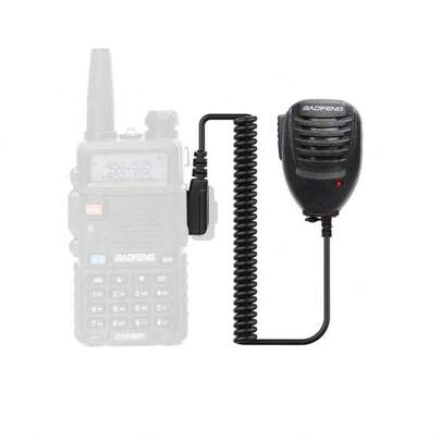 1pc Baofeng UV-5R Original Handheld Microphone Speaker K 2 Pin, Compatible With Baofeng Portable Radio UV5R BF-888S UV-82 UV17 Walkie Talkie