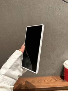 奢华素色亲肤硬腕带弹性腕带保护壳适用于三星 Galaxy S25 S24 S23 Ultra Plus 防震后盖防水防摔防刮