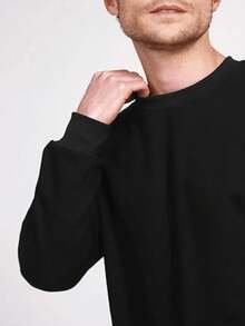 Men Sweatshirts - 黑色 - 查看 2