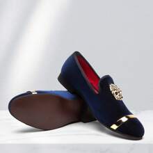 Men's Slip-On Loafers - Ideal Dress Shoes For Weddings, Tuxedos And Suits - 藍色 - 查看 7