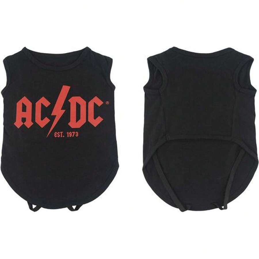 AC/DC CAMISETA PARA PERRO SINGLE JERSEY ACDC - Multicolor - Ver 1