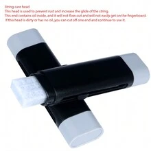 Strings Guitar String Care Care Kit Pen String Cleaning Pen Rust Removal Pen String Oil Accessories Guitar Cleaner Fast Double-Head Rust Remover With Built-In Brush String Care Cleaning Tool Guitar Cleaner Rust Remover With Built-In Brush - 13cm - View 6