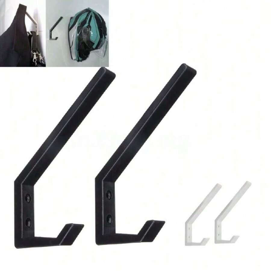 2PCS Large Sizes Helmet Holders Plastic Hanging Hooks Wall Mounted
