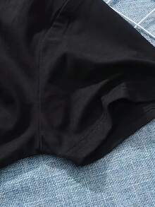 Plus Size T-Shirts - Black - View 8