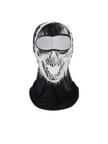 夏季防曬冰絲口罩，適用於戶外騎行，防風、防塵、透氣吸濕，數字印花有搞笑頭飾 - 彩色 - 查看 8