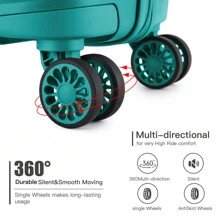 Lightweight Hard Shell Suitcase 20/24/28 Inch Or 3 Piece Set With Spinner Wheels TSA Lock Cabin Carry On Check In Travel Trolley For Holiday - Mint Green - View 10