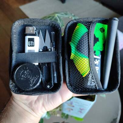 Kit Seda de Vidro Bem Bolado Com 8 Itens Cuia Tesoura Moco Case