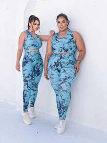 Women Sports Sets - Màu xanh bụi bặm - Xem 4