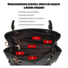 AMIARYA Women Top Handle Bags - Black - View 8