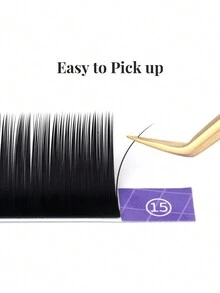 NAGAPESTANAS Naga 3rd Generation Single Root Round Type Eyelash Extension, 1 Box (16 Lines), Thickness 0.05/0.07/0.10/0.12/0.15, Curl D, Length 8-16mm, Natural Black, Multiple Roots, Pure Handmade, Perfect For Professional Eye Beauticians. - D - View 7