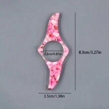 1 Dụng Cụ Giữ Sách Bấm Ngón Tay Cái Đeo Nhẫn Nhiều Màu Sắc, Công Cụ Đánh Dấu Trang Hỗ Trợ Đọc Sách Tại Nhà Tối Giản, Phong Cách Đá Hồng Sáng Tạo, Có Thể Dùng Làm Quà Tặng - Nhiều màu - Xem 6