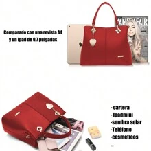 AMIARYA Women Top Handle Bags - Red - View 5