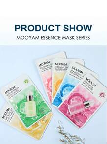 MOOYAM Conjunto de 6 mascarillas esenciales hidratantes e iluminadoras, colección de mascarillas de suero, máscara facial de ácido hialurónico de oro de 24K, colágeno de caracol, vitamina C y retinol para hidratar, humectar, anti-envejecimiento, iluminar y calmar la piel, receta de mascarilla facial coreana para mujeres y hombres de todos los tipos de piel, máscara liviana y fácil de absorber, ideal para viajes y regalos de vacaciones, cuidado de la piel y belleza facial