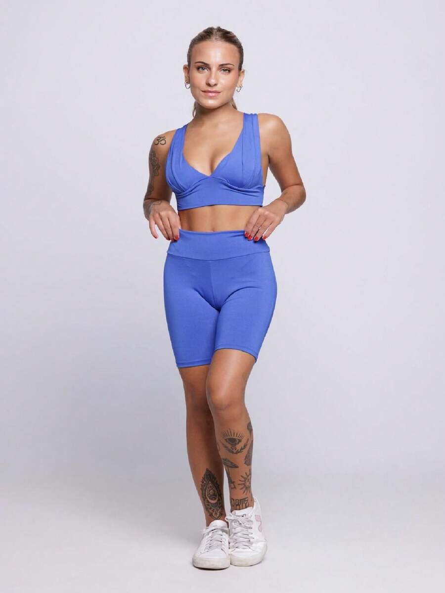 Women Sports Sets - Xanh đậm - Xem 1