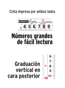 Flexómetro Compacto, Con Grip, 8 M, Cinta 25 Mm,truper 12774 - Rojo - Ver 4