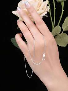 JewelryPalace 1pc Elegant 925 Sterling Silver Chain Suitable For Various Pendants, Length 45cm - Silver - View 4
