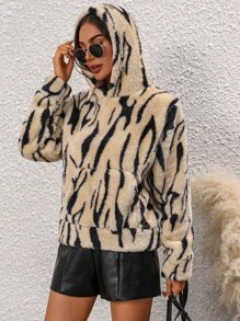 Women Winter Coats - 杏色 - 查看 1