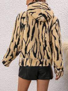 Women Winter Coats - 杏色 - 查看 3