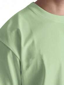 Men T-Shirts - 薄荷綠 - 查看 3