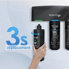 Waterdrop WD-10PP Under Sink Water Filter, Replacement For Waterdrop TSA & TSB &TSB-CM 3-Stage Under Sink Water Filter System - Black - View 3