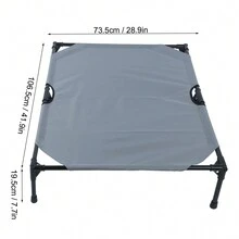 La cama de perro elevada es adecuada para camas plegables elevadas transpirables y a prueba de humedad para perros grandes, medianos y pequeños. - Gris - Ver 3