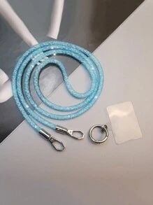Nouveau sac bandoulière multifonctionnel avec strass, longue bandoulière amovible, pratique et élégant pour hommes et femmes. Design maille, cadeau idéal pour mère, famille, amis, anniversaire, vacances, accessoire de téléphone - Multicolore - Voir 3