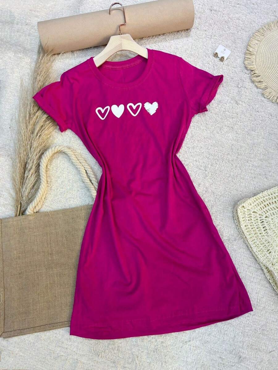 Women Dresses - Màu Hồng Tươi - Xem 1