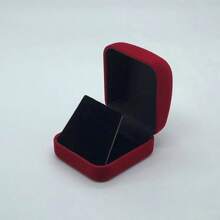 耳釘收納盒/掛墜組織盒,高級絨面小項鍊珠寶展示禮品包裝盒 - 首飾盒 - 查看 9