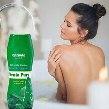 Kit 4 Sabonete Intimo Refrescante Menta Pura 200ml - Multicolorido - Visão 4