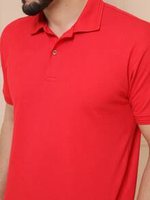 Men Polo Shirts - Đỏ - Xem 6