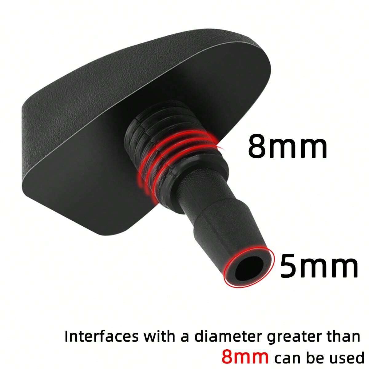 2Pcs Car Windshield Wiper Washer Spray Nozzle For Mitsubishi Asx Lancer