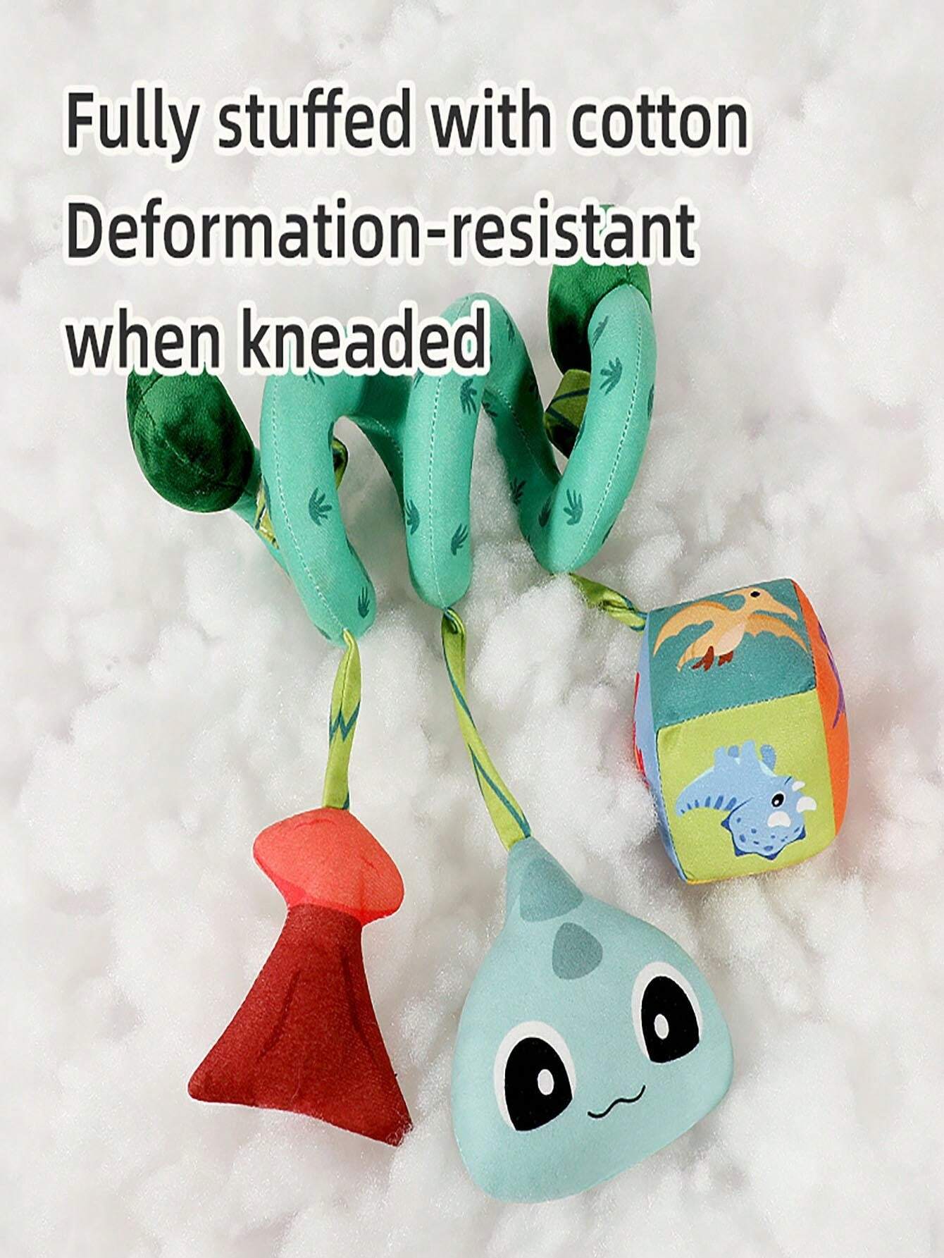 1PC Dinosaur Comfort Plush Toy Car Hanging Bed Bell Comfort Toy Cute