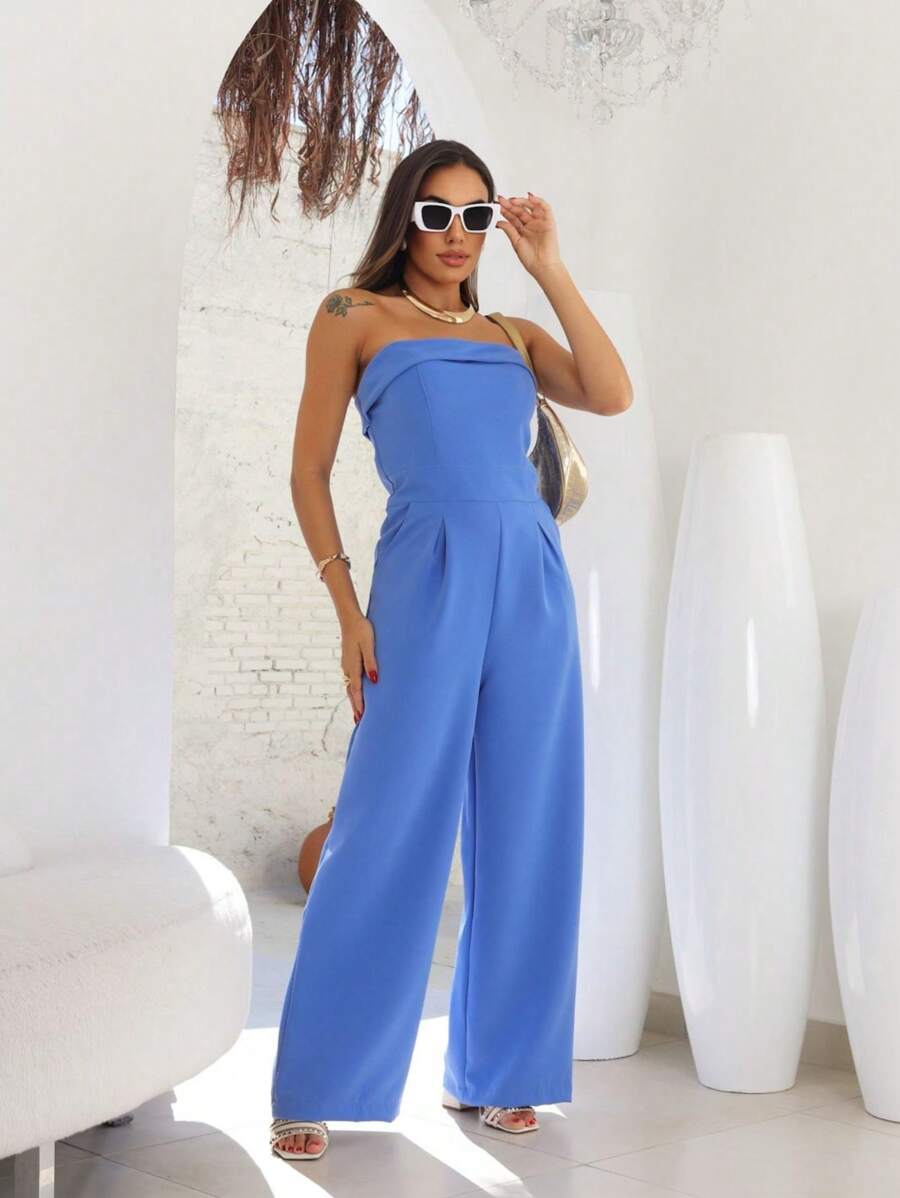 Women Jumpsuits - Baby Blue - View 1