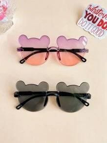 1/2/3件装 2024新款时尚男女童可爱熊耳朵眼镜 儿童宝宝经典眼镜 - 彩色 - 查看 16