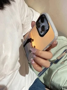 Una funda de teléfono personalizada de gradiente láser PC+Silicone compatible con iPhone 15, iPhone 15 Plus, iPhone 15 Pro Max