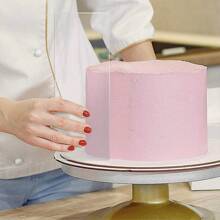 1pc Cream Scraper, Cake Decorating Spatula, Cake Cream Smoother, Suitable For Home Kitchen Bakery, Kitchen Accessory, Baking Tool, DIY Cake Decoration - Transparent - View 4