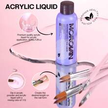 Morovan Acrylic Nail Kit - Acrylic Powder And Professional Acrylic Liquid Set For Acrylic Nails Extension For Beginner DIY At Home 3 Colors - Multicolor - View 7