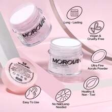 Morovan Acrylic Nail Kit - Acrylic Powder And Professional Acrylic Liquid Set For Acrylic Nails Extension For Beginner DIY At Home 3 Colors - Multicolor - View 8