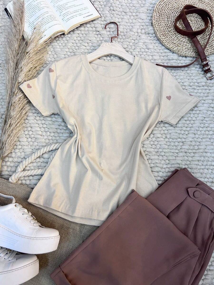 Women T-Shirts - Màu be - Xem 1
