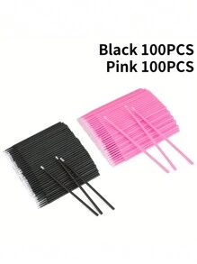 200 Cái/100 Cái Micro Applicators Bàn Chải Nối Mi Dụng Cụ Phun Cá Nhân Bàn Chải Mascara Để Trang Điểm Và Sạch Sẽ Và Tương Thích Và Chăm Sóc Cá Nhân - Nhiều màu - Xem 9