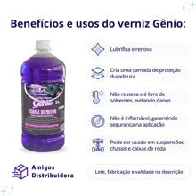 Verniz Finalizador Para Motores Caixa De Rodas - 1Litro - Roxo - Visão 2