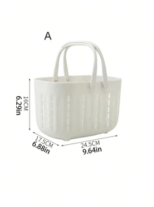 1 Pieza Cesta De Almacenamiento Ahuecada Para Escritorio, Organizador De Juguetes, Bocadillos Y Artículos Pequeños, Para Escritorio, Cocina, Baño
