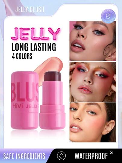 5克啫喱腮红棒，双颊唇两用，轻松打造立体轮廓，均匀肤色，色彩鲜艳持久